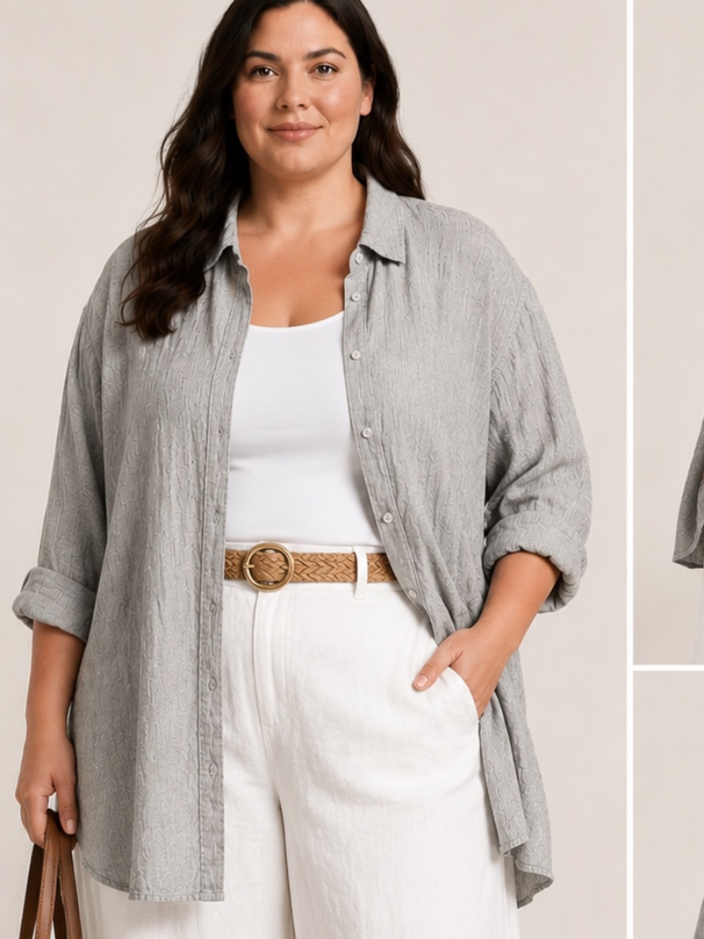 EILEEN FISHER - Organic Linen Oversized Shirt - Sz 2X